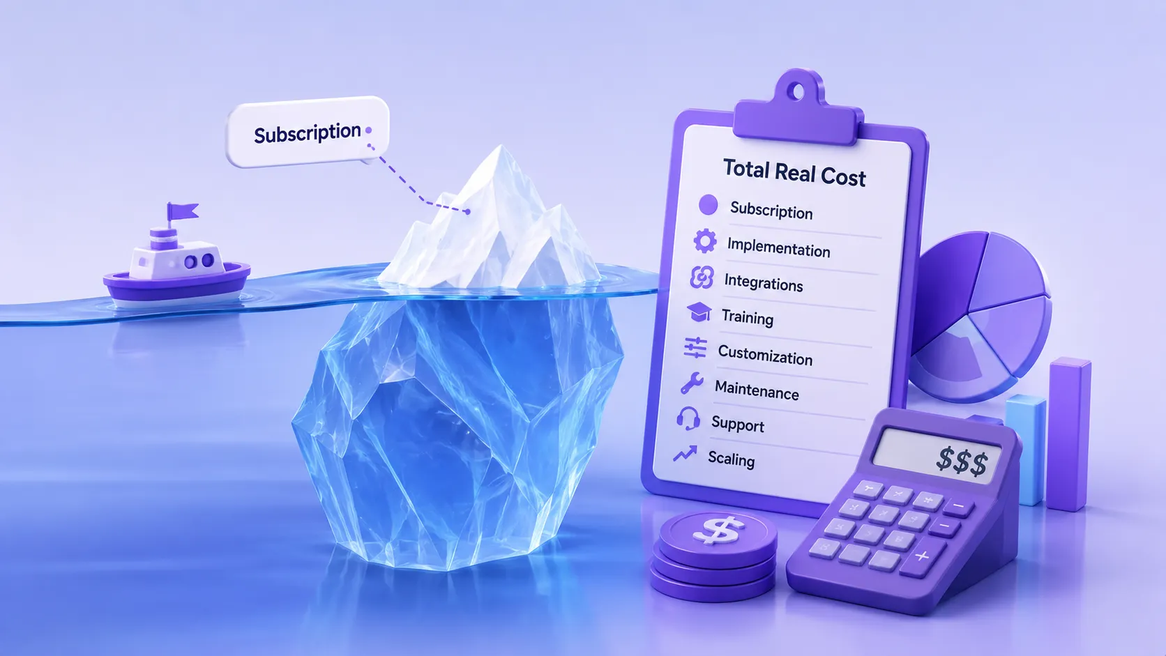 The advertised subscription is the tip. Budget for the rest before it surprises you.