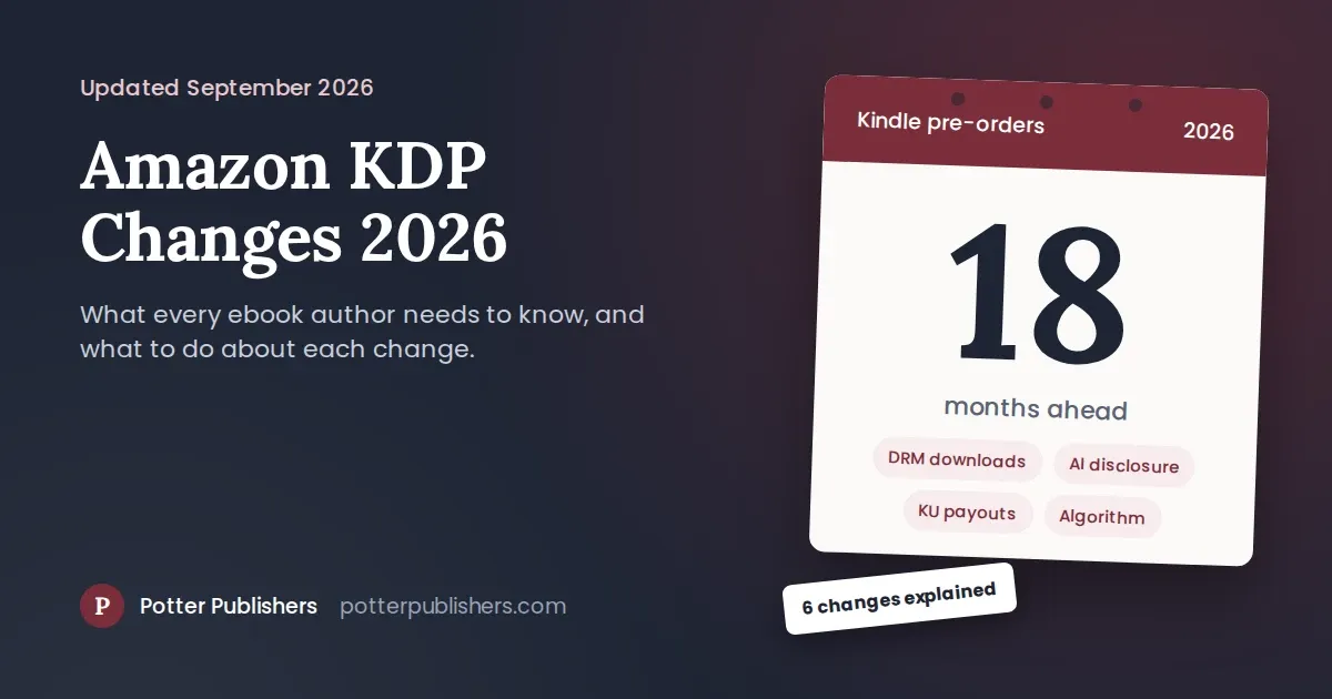 Amazon KDP Changes 2026