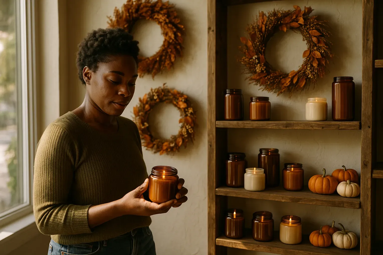 Black-owned sustainable fall decor options
