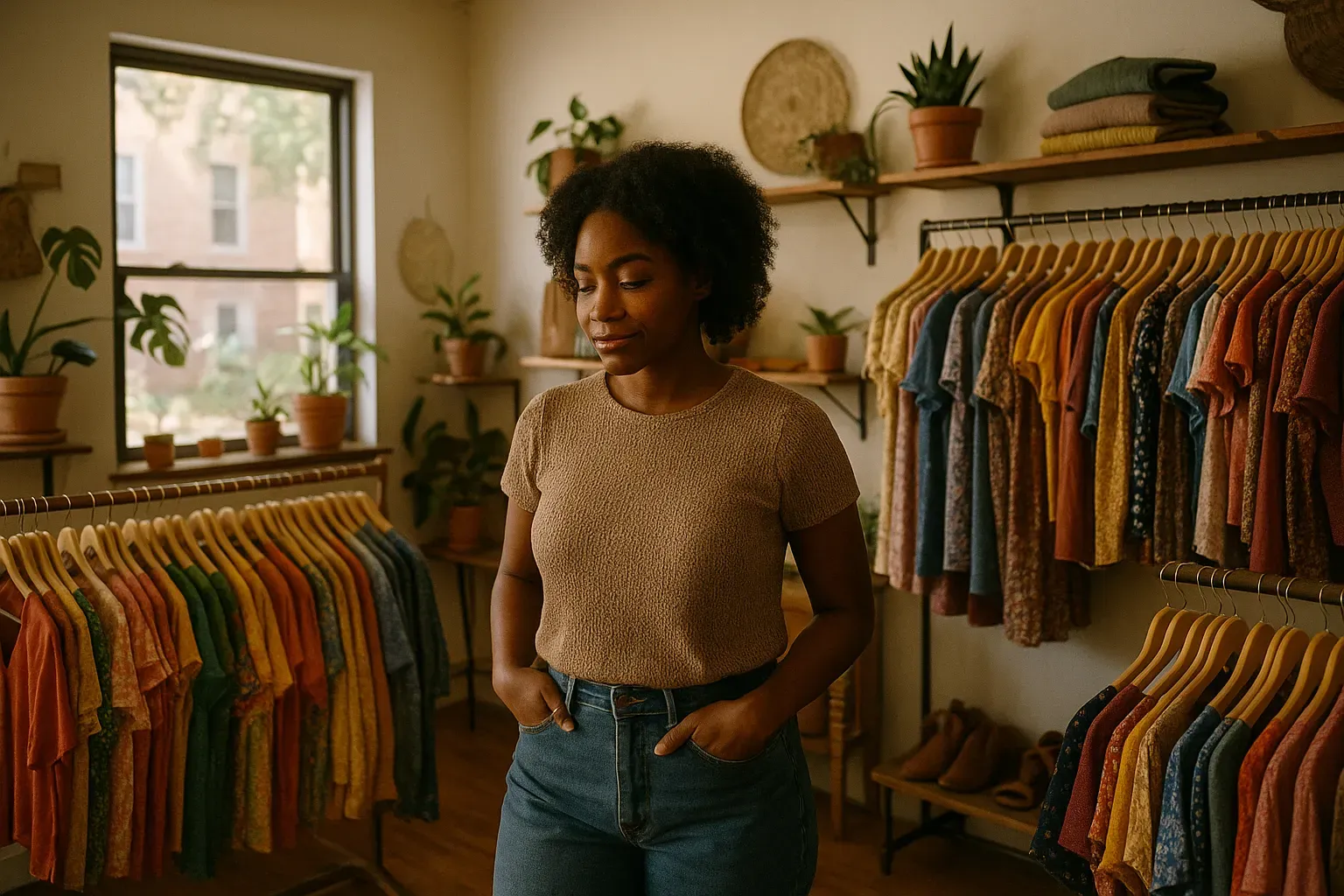 A vibrant community market showcasing Black-owned businesses