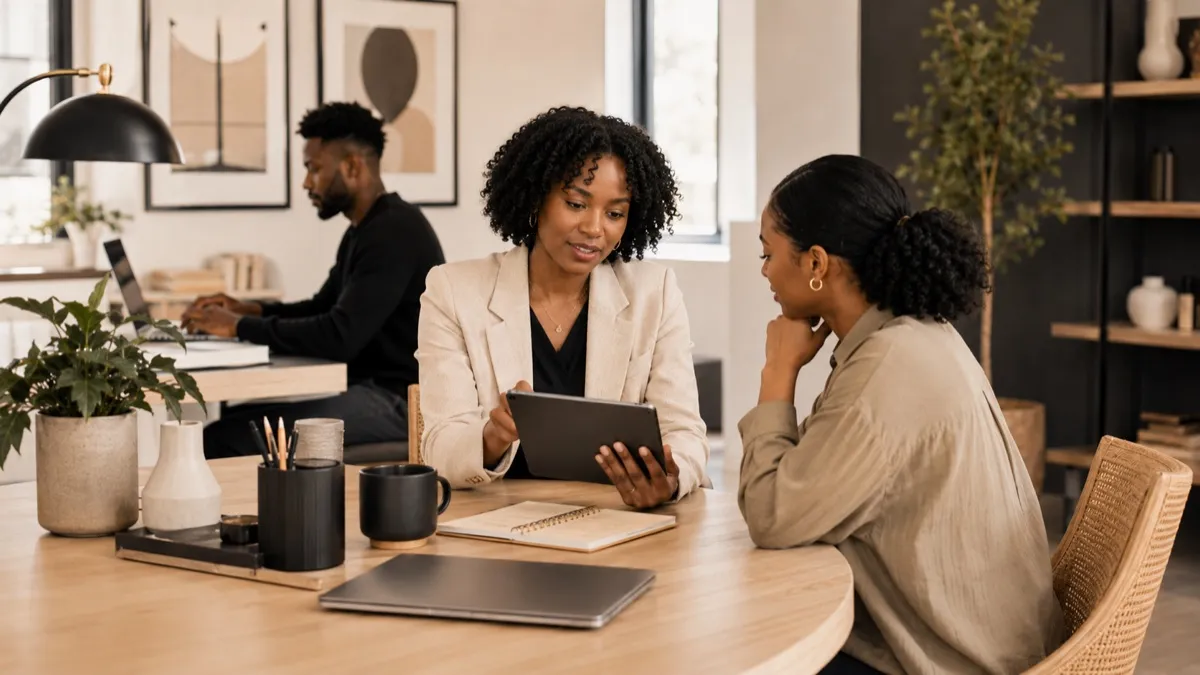 Black-owned service providers and professionals at work