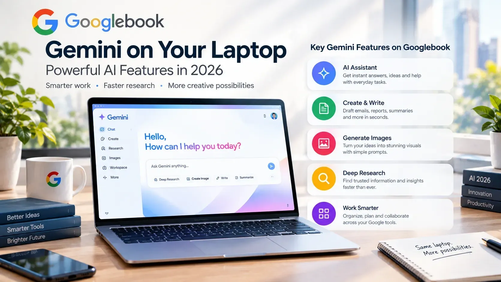 Gemini on Your Laptop: Googlebook Features to Know in 2026