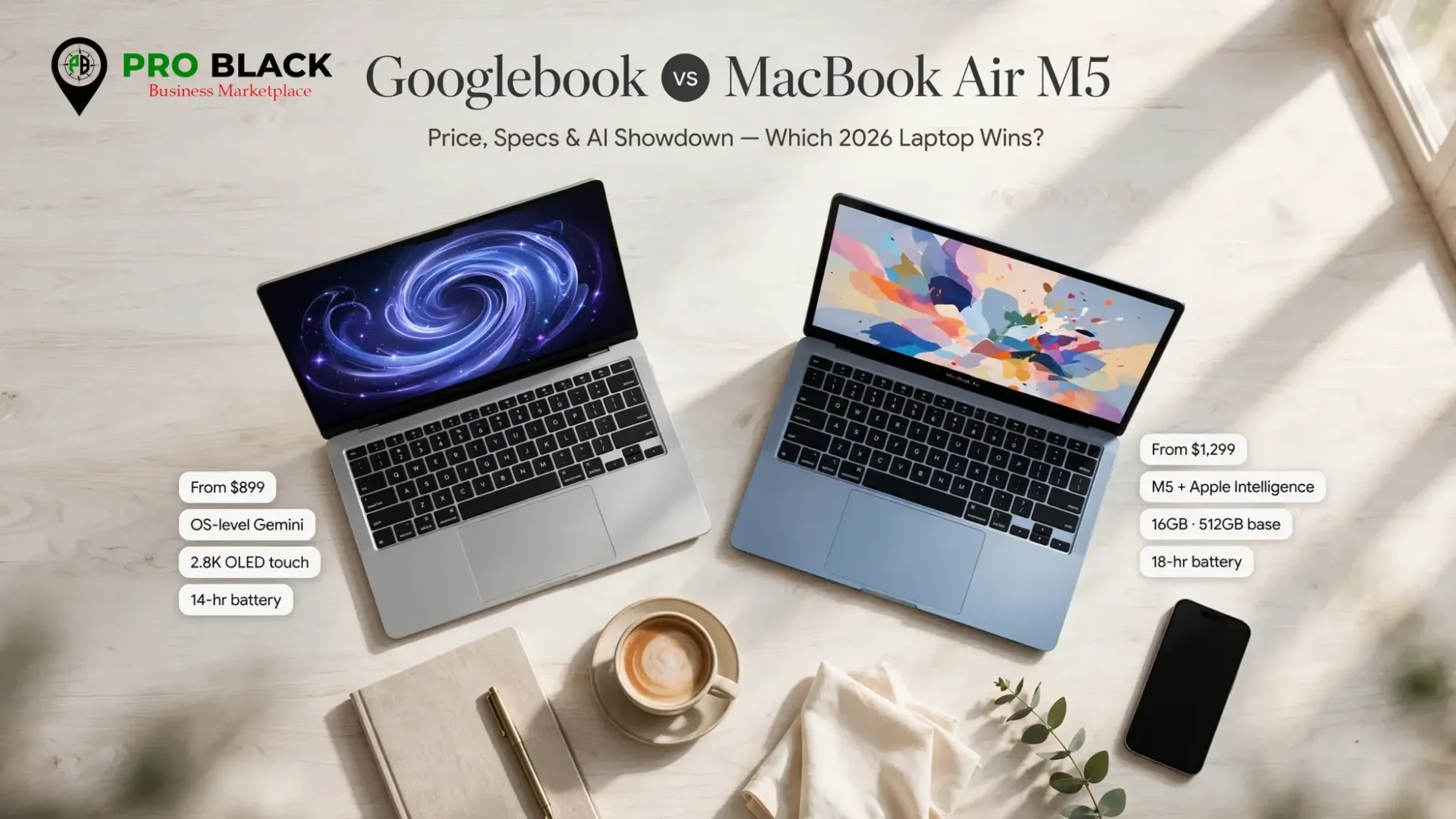 Googlebook vs MacBook Air M5: Which Laptop Should You Buy in 2026?