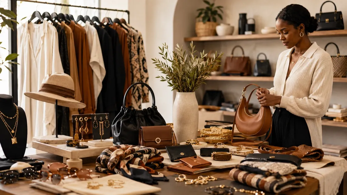 Black-owned clothing, bags, jewelry, and accessories