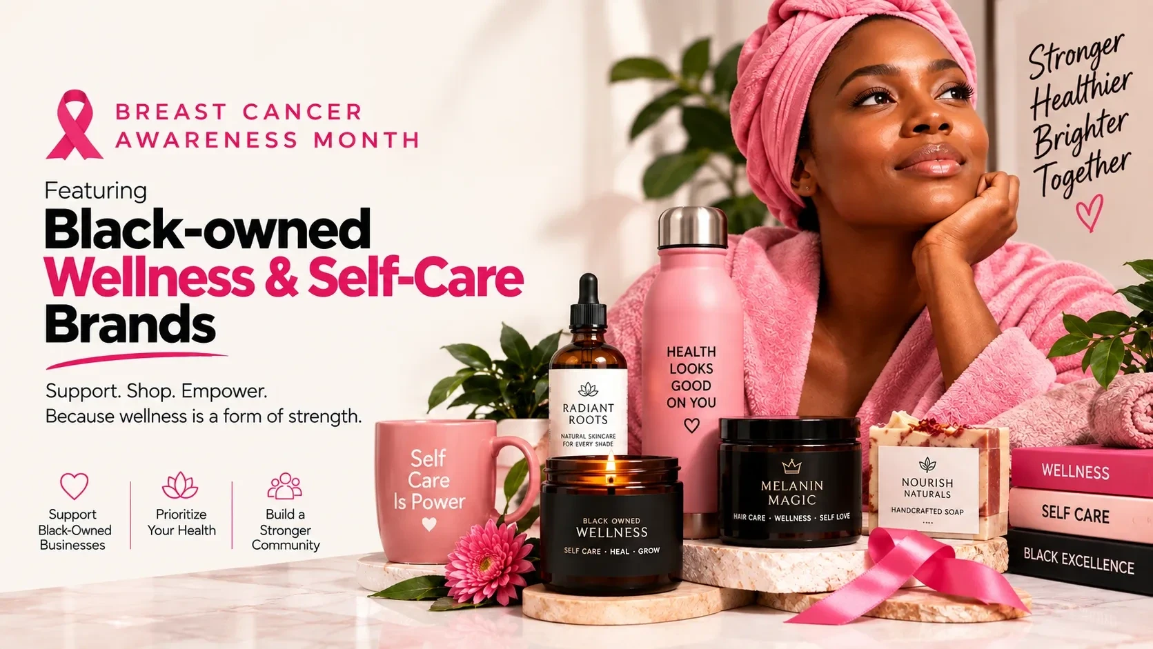 Breast Cancer Awareness Month: Black Owned Wellness and Self Care Brands