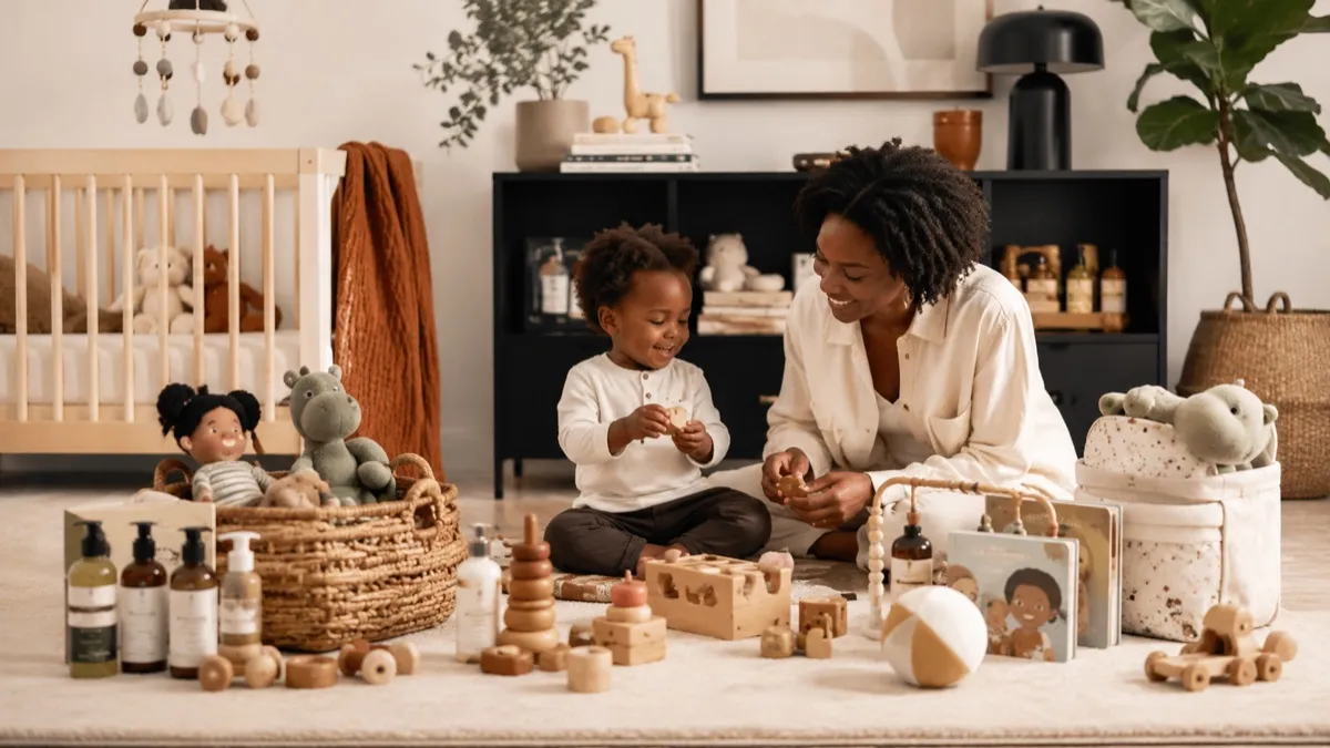 Black-owned baby toys, learning toys, and kids products