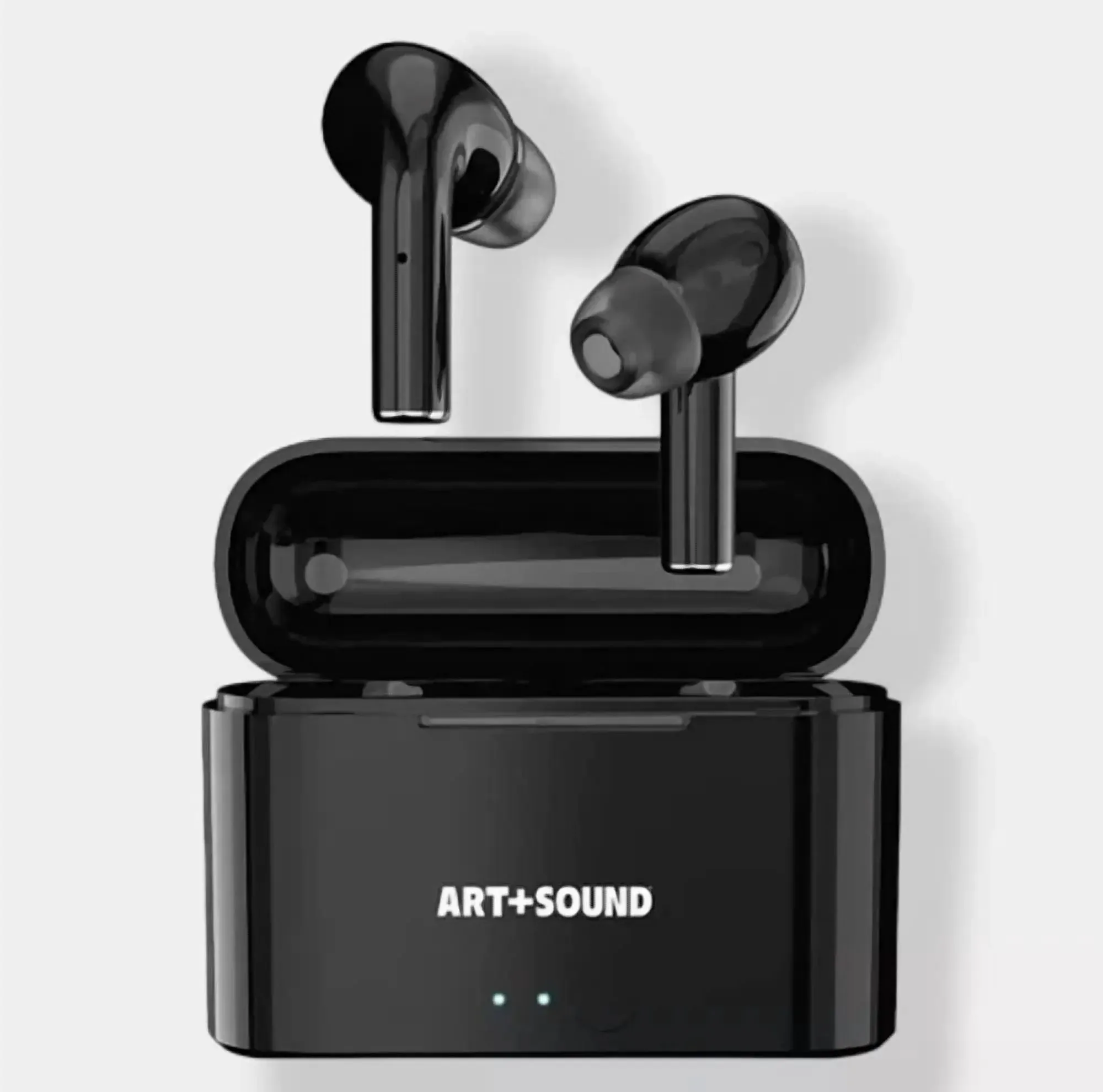 RHEA Art + Sound True Wireless Pro Earbuds, Black, Built-in Mic + Case
