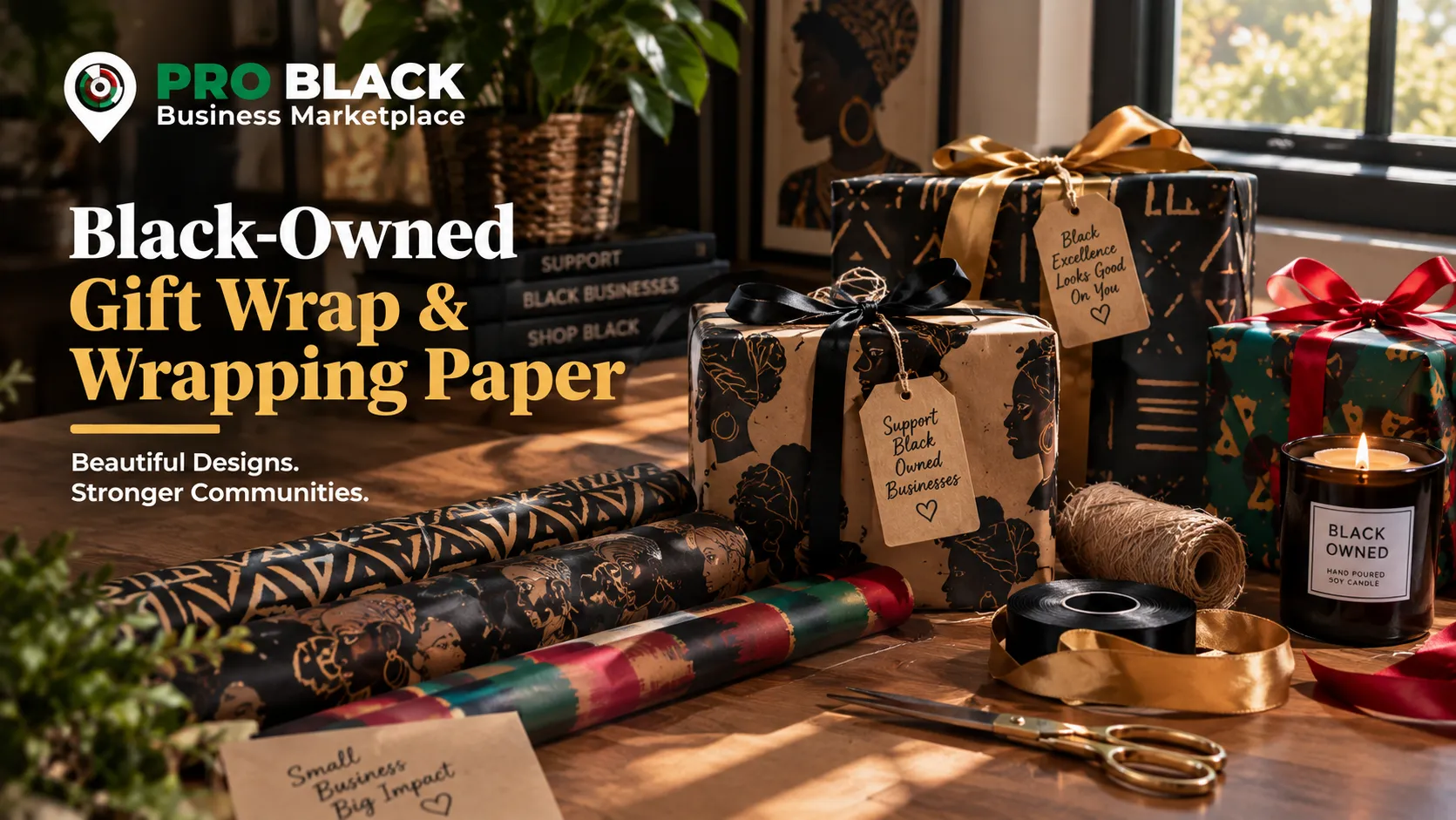 Black-Owned Gift Wrap & Wrapping Paper