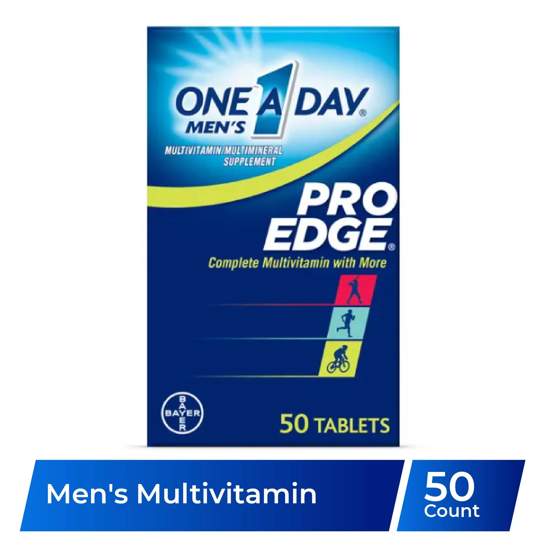 One A Day Mens Pro Edge Multivitamin, Supplement with Vitamin A, C, D, E and Zinc for Immune Health Support and Magnesiu
