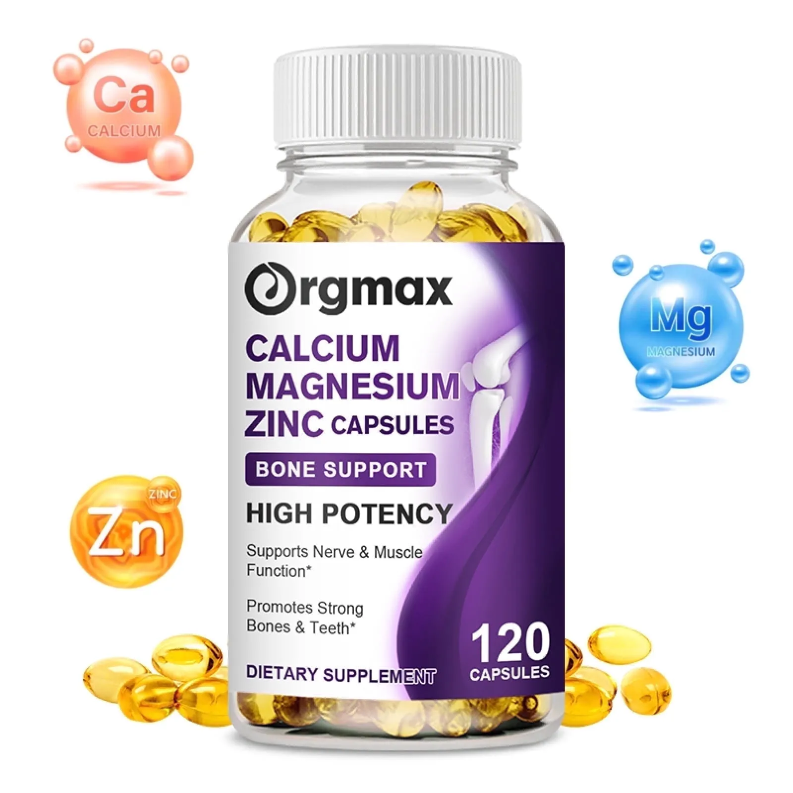 Orgmax Calcium Magnesium Zinc Capsules with