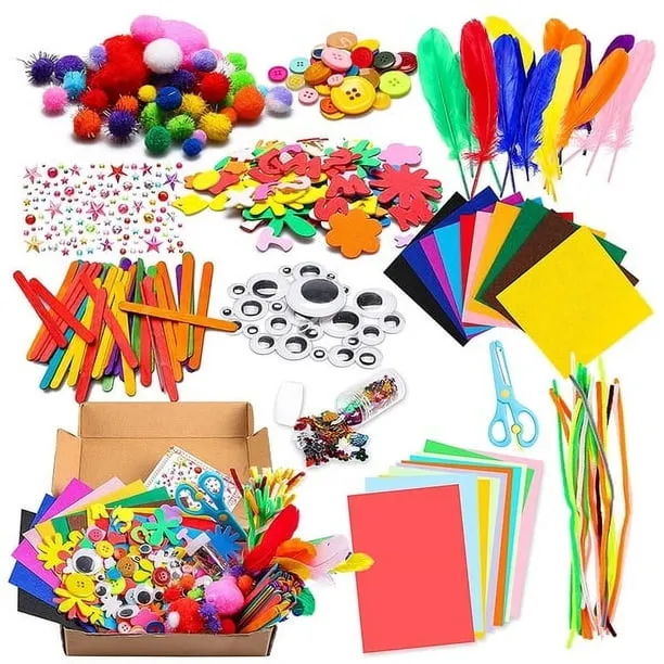 Keyohome 1000PCS DIY Art Craft Kit for Kids