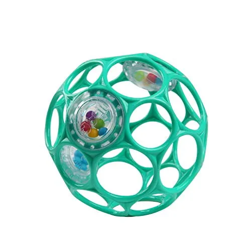 Bright Starts Oball Rattle Easy Grasp Toy Teal