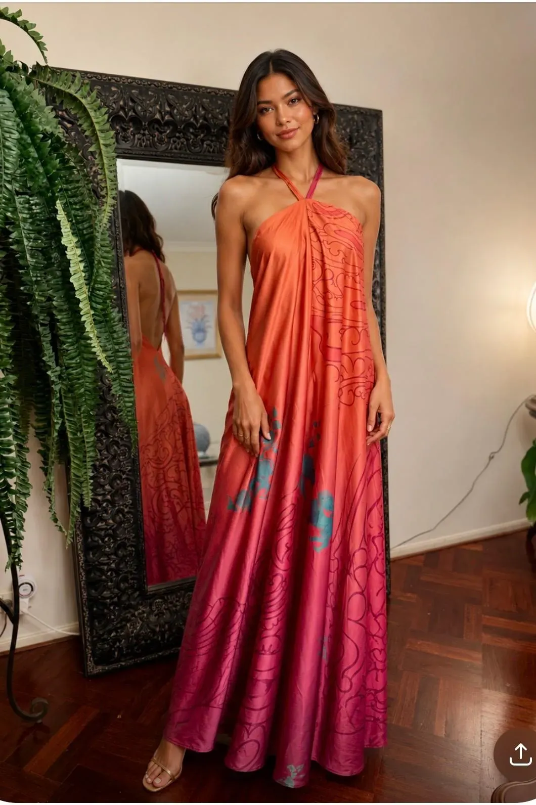Sienna Halter Drape Dress