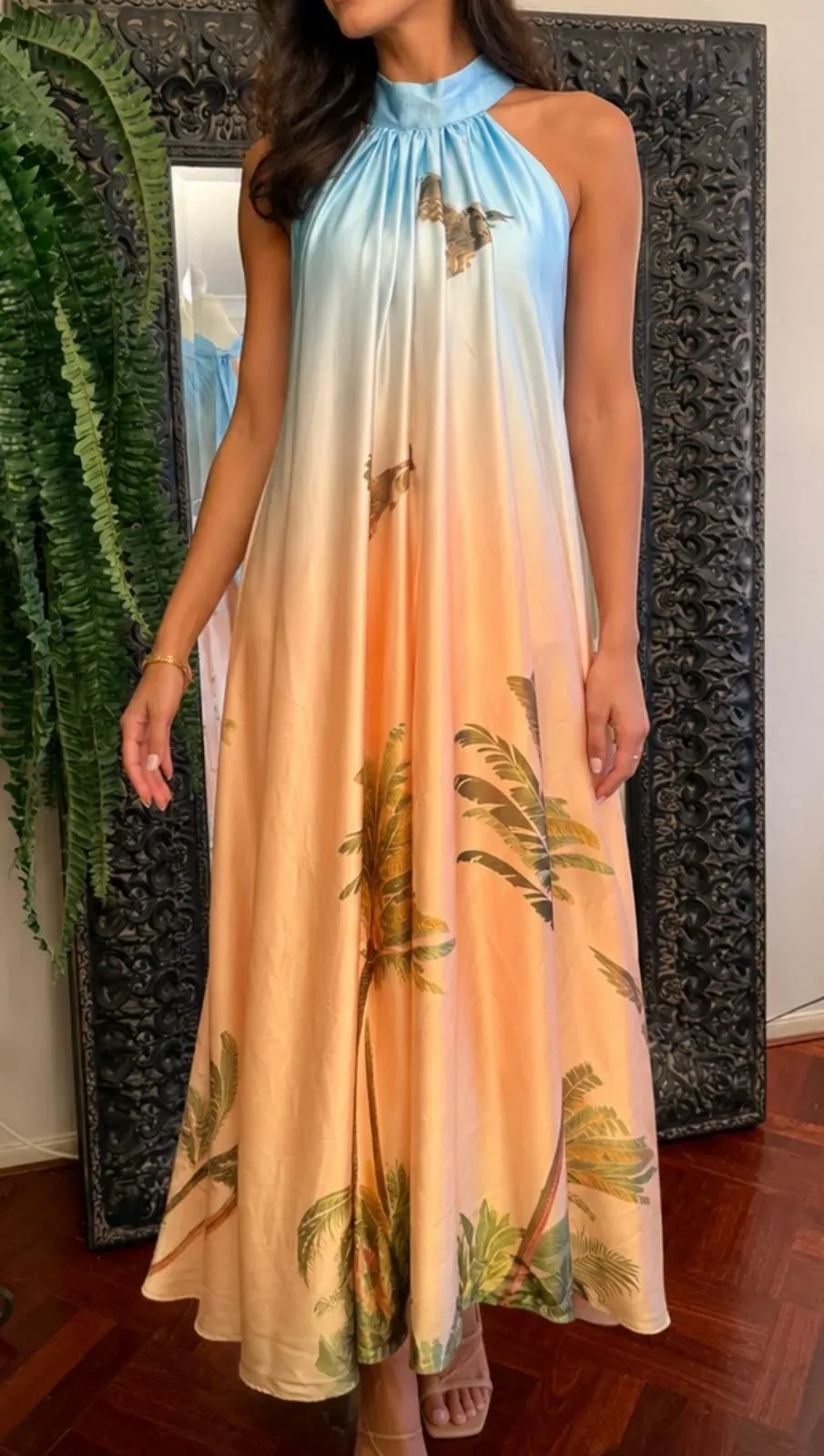 Lani High Neck Dress