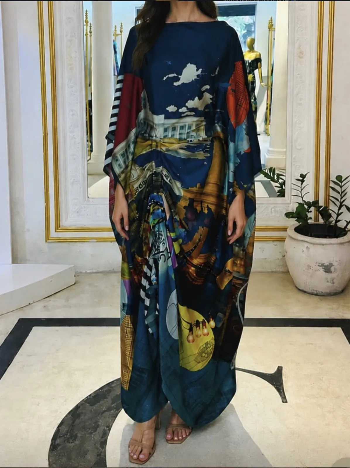 Metropolis Print Kaftan