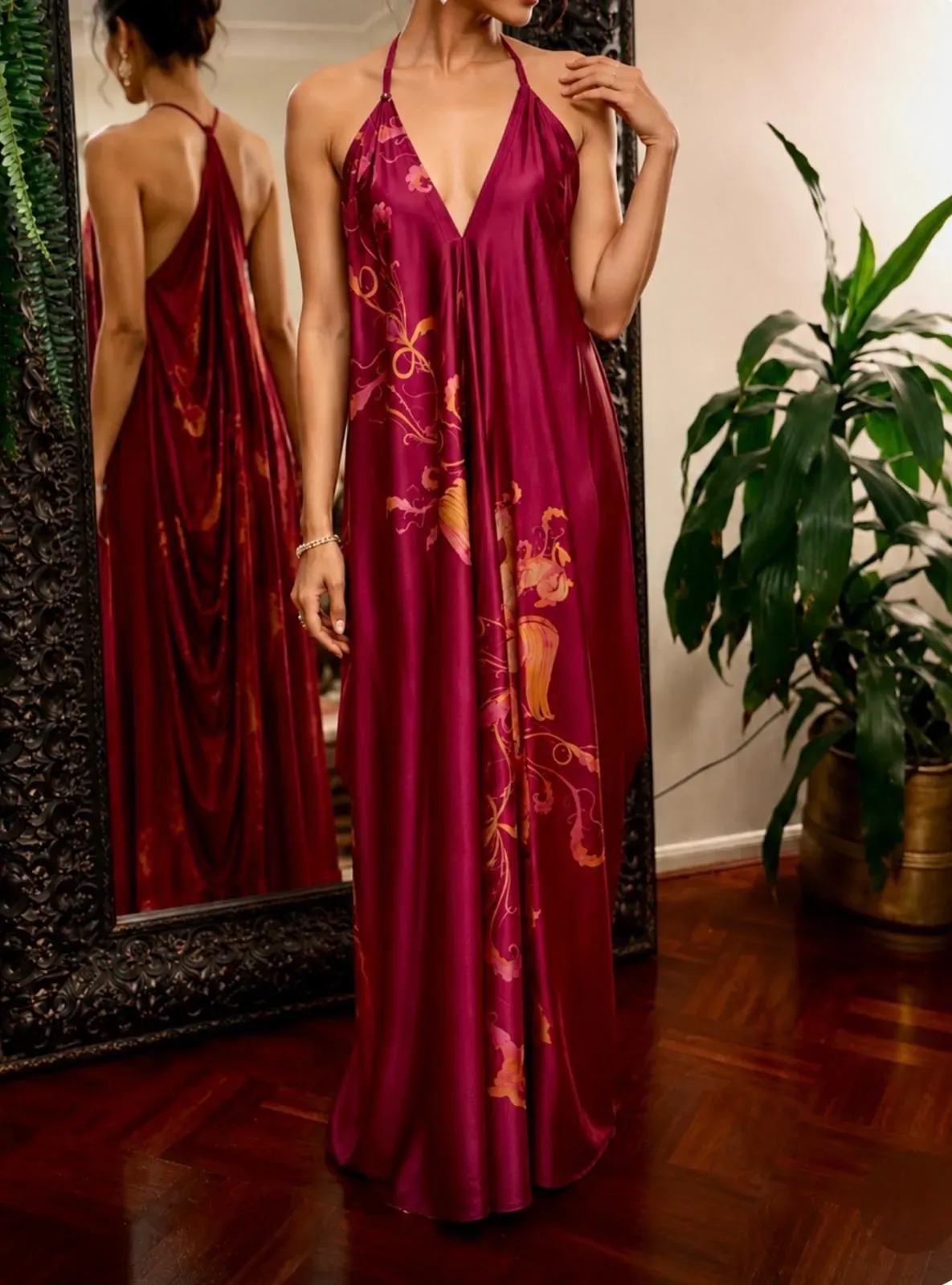 Ruby Cowl Drape Dress