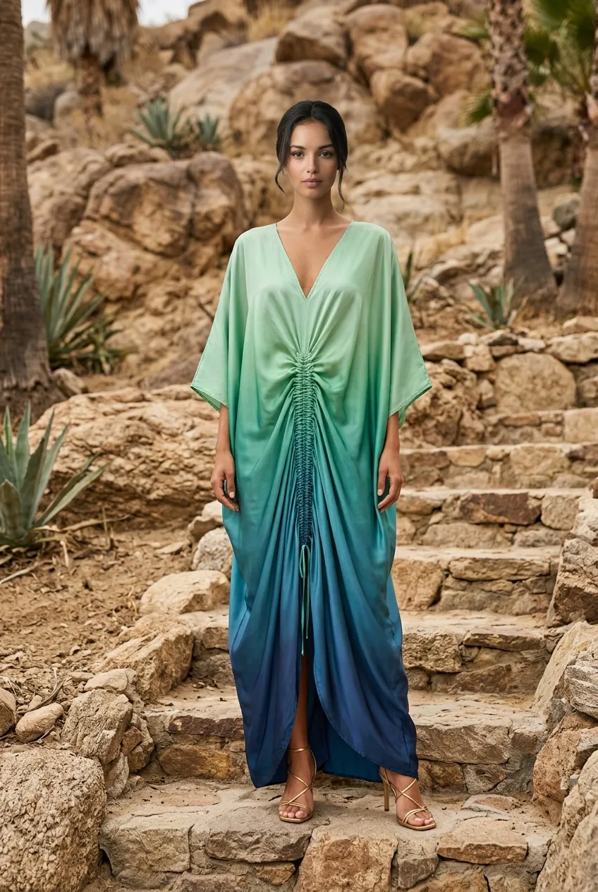 Rienna front side rooshed wear it your way dress