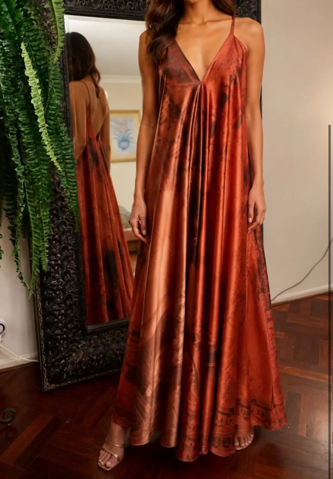 Mila V Drape Dress