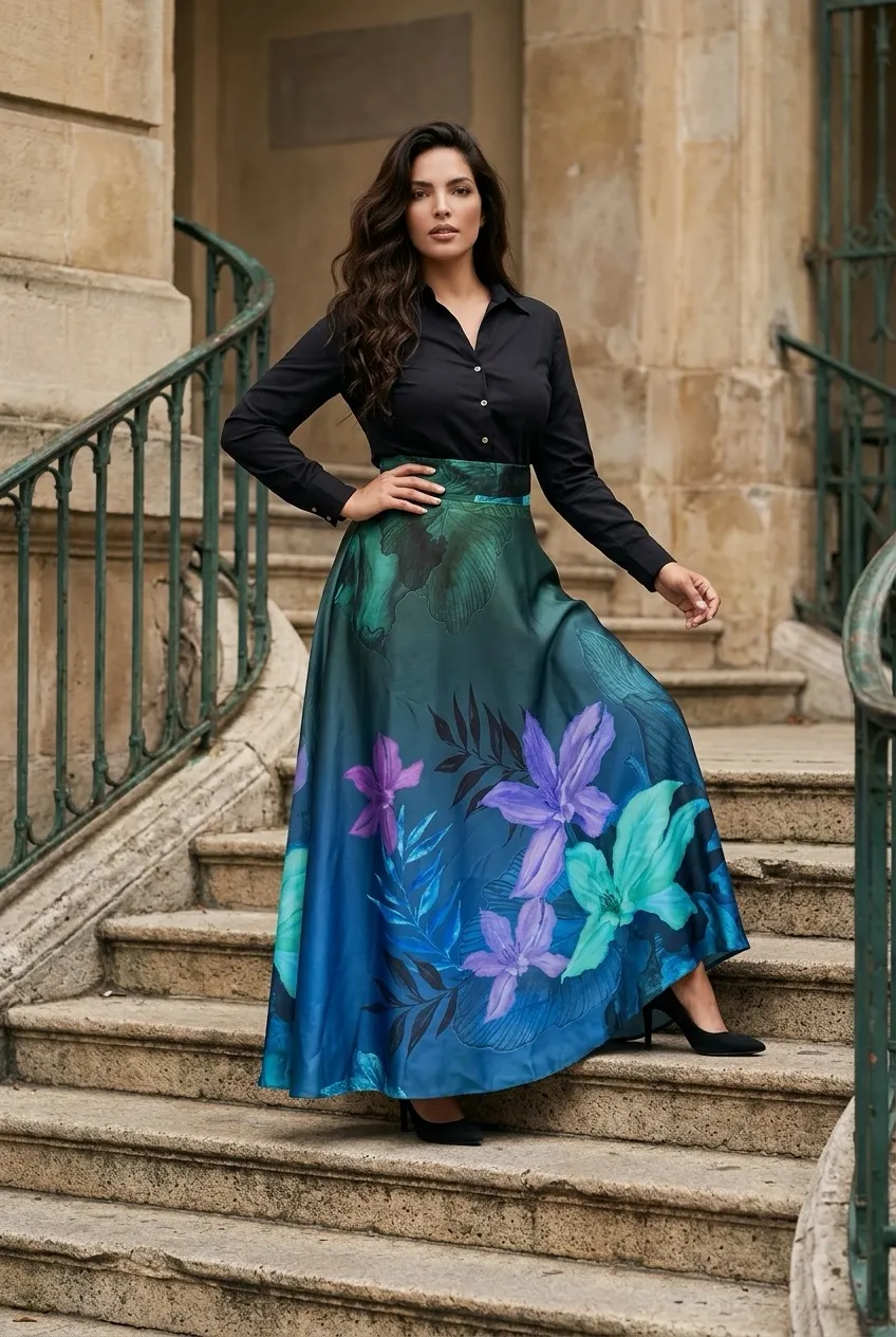 Selena wrap skirt