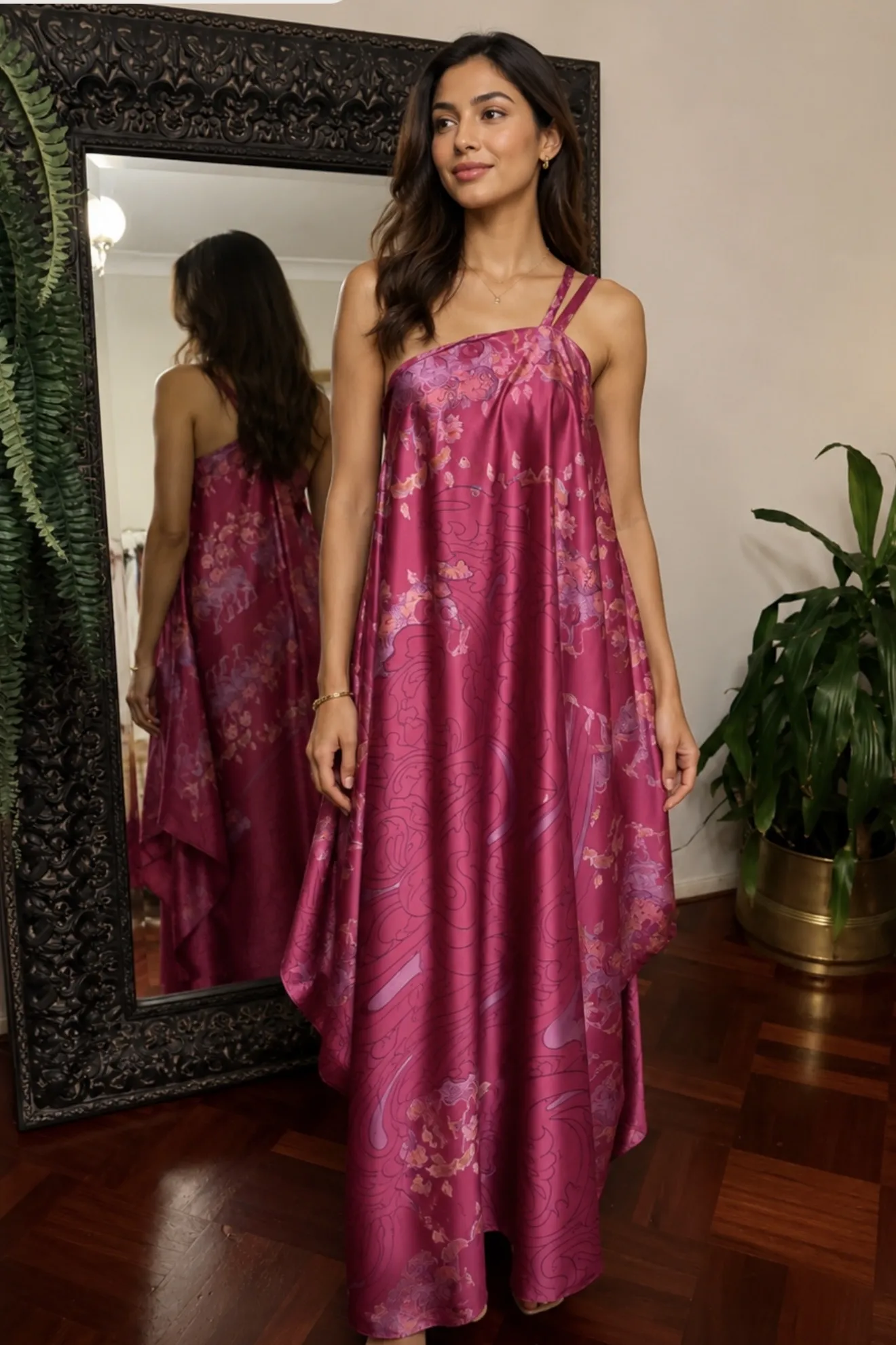 Summer Vibes One-Shoulder Maxi Dress