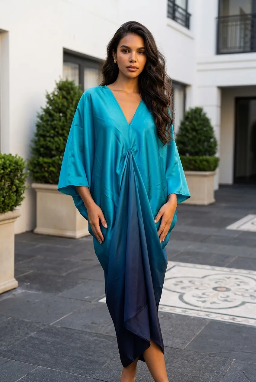 Matina front pleated  kaftan